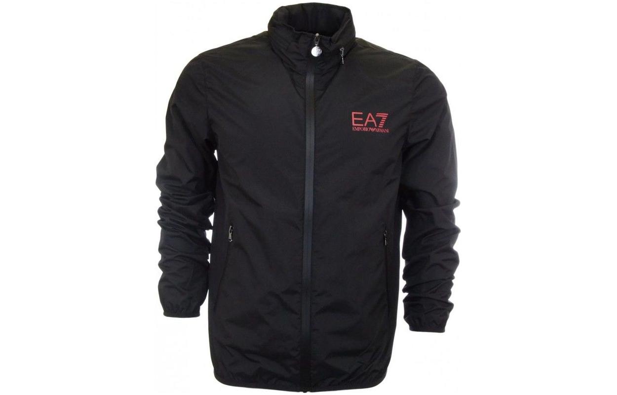 Emporio Armani EA7 Black Stand Collar Long Sleeve Jacket 271657-5P172-00020