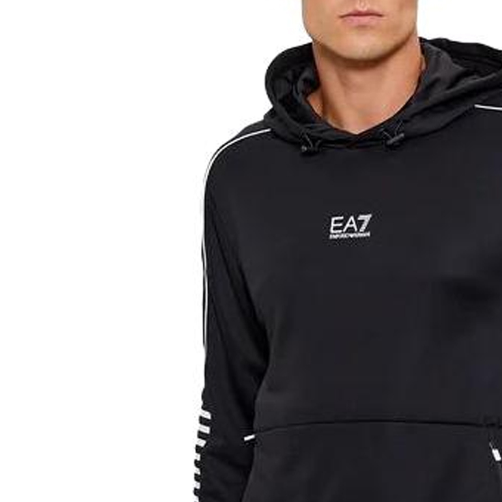 Purchase Emporio Armani EA7 Hoodie Hitam Corak Belang. 6RPM06-PJ16Z-1200