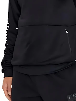 Emporio Armani EA7 Hoodie Hitam Corak Belang. 6RPM06-PJ16Z-1200 Sizing Emporio Armani EA7 Hoodie Hitam Corak Belang. 6RPM06-PJ16Z-1200
