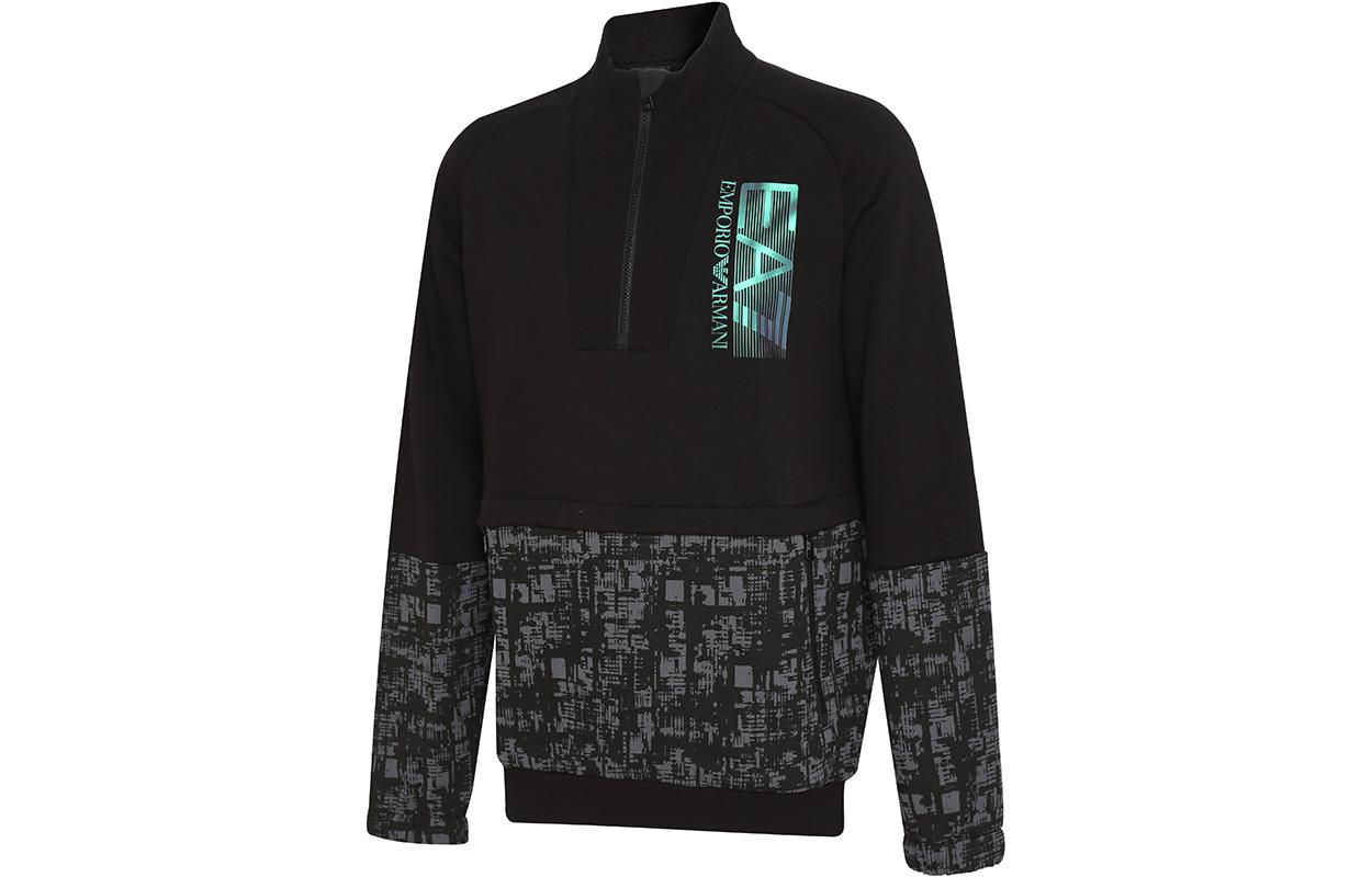 Emporio Armani EA7 Black Sweatshirt with Logo and Numeric Print 6LPM28-PJ07Z-1200 圖 4