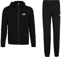 Emporio Armani EA7 Black Tracksuit - Logo Print Jacket and Pants Set. 8NPV80-PJ05Z-1200 Emporio Armani EA7 Black Tracksuit - Logo Print Jacket and Pants Set. 8NPV80-PJ05Z-1200