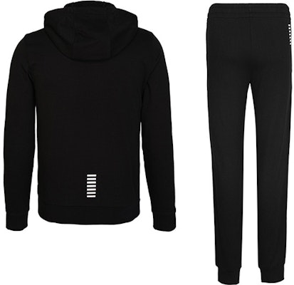 Emporio Armani EA7 Black Tracksuit - Logo Print Jacket and Pants Set. 8NPV80-PJ05Z-1200 Lookbook Emporio Armani EA7 Black Tracksuit - Logo Print Jacket and Pants Set. 8NPV80-PJ05Z-1200