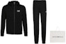 Shop Emporio Armani EA7 Black Tracksuit - Logo Print Jacket and Pants Set. 8NPV80-PJ05Z-1200