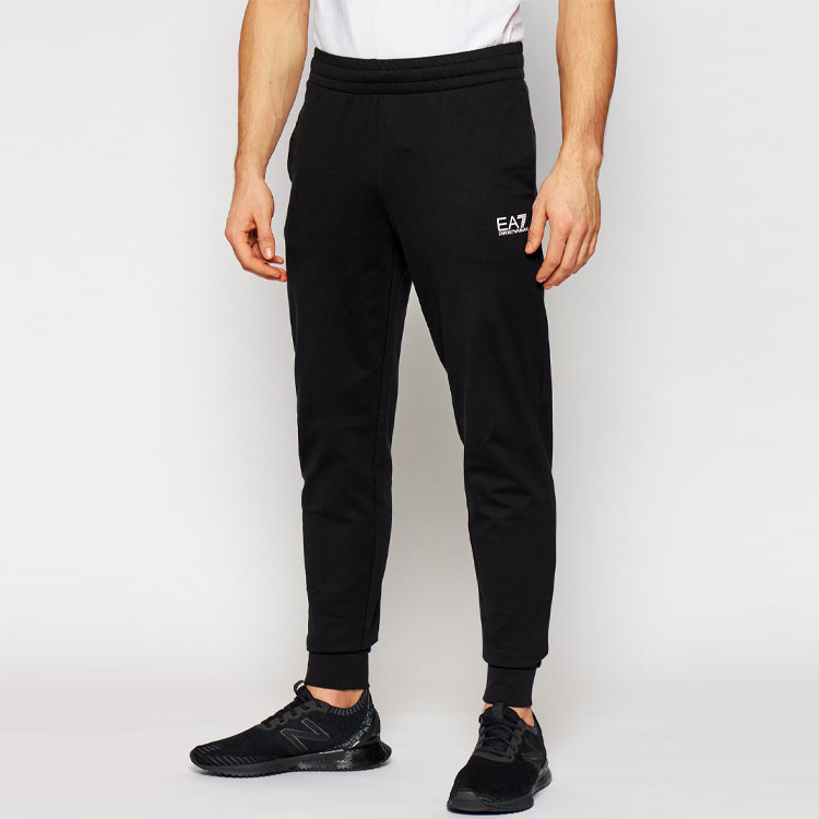 Cheap Emporio Armani EA7 Black Tracksuit - Logo Print Jacket and Pants Set. 8NPV80-PJ05Z-1200