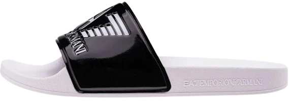 Emporio Armani EA7 Black White Color Block Beach Slide Sandals. XCP001XCC22Q655 Emporio Armani EA7 Black White Color Block Beach Slide Sandals. XCP001XCC22Q655