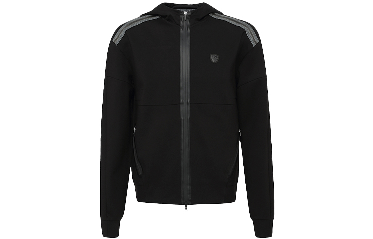 Emporio Armani EA7 Black Zip-Up Hoodie Jacket 6ZPM91-PJQ7Z-1200