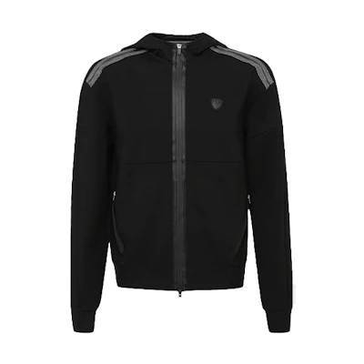 Emporio Armani EA7 Black Zip-Up Hoodie Jacket 6ZPM91-PJQ7Z-1200