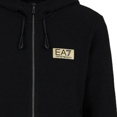 Emporio Armani EA7 Hoodie Hitam Zip-Up dengan Cetakan Huruf dan Angka 3DPM12-PJG1Z-1200 Shop Emporio Armani EA7 Hoodie Hitam Zip-Up dengan Cetakan Huruf dan Angka 3DPM12-PJG1Z-1200
