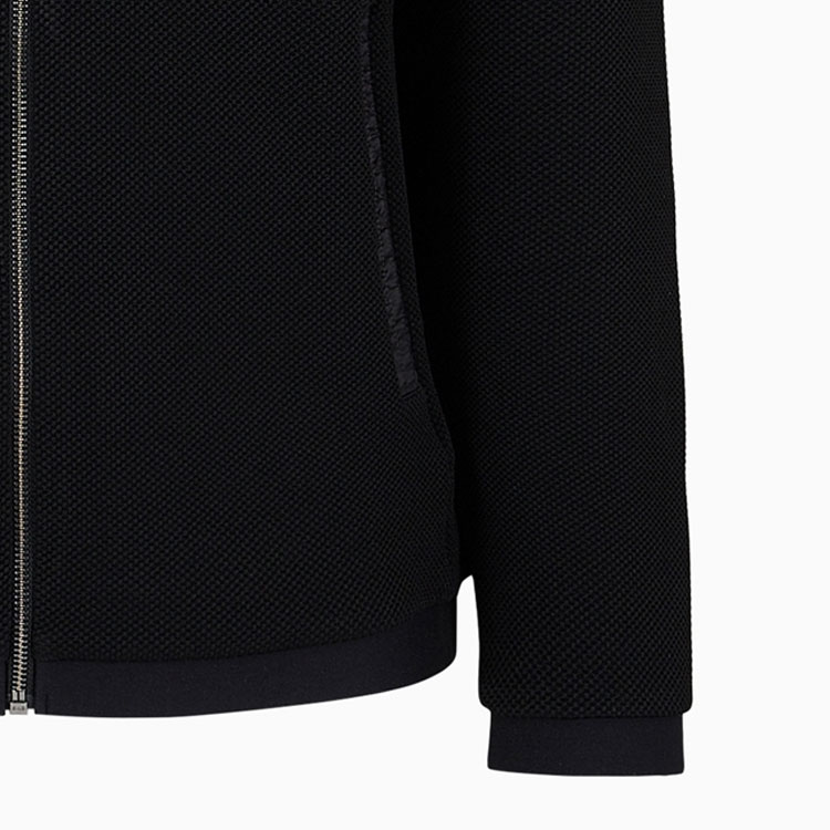 Details for Emporio Armani EA7 Hoodie Hitam Zip-Up dengan Cetakan Huruf dan Angka 3DPM12-PJG1Z-1200