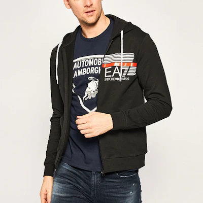 Emporio Armani EA7 Hoodie Hitam dengan Resleting dan Logo Print 3HPM54-PJ05Z-1200 Purchase Emporio Armani EA7 Hoodie Hitam dengan Resleting dan Logo Print 3HPM54-PJ05Z-1200