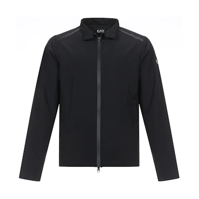 Emporio Armani EA7 Black Zip-Up Jacket with Stand Collar 3HPB25-PNF8Z-1200