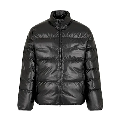 Emporio Armani EA7 Black Zip-Up Puffer Jacket with Logo Design 6RPB02-PN3VZ-1200