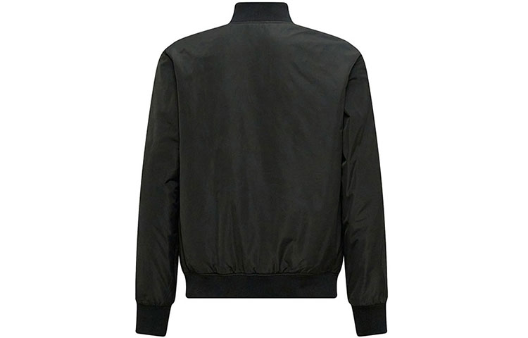 Lookbook Emporio Armani EA7 Black Zipper Jacket  FW23 with Logo Design. 8NPB12-PN7LZ-1200