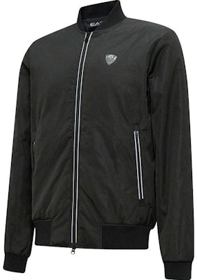 Emporio Armani EA7 Black Zipper Jacket FW23 with Logo Design. 8NPB12-PN7LZ-1200 Shop Emporio Armani EA7 Black Zipper Jacket FW23 with Logo Design. 8NPB12-PN7LZ-1200