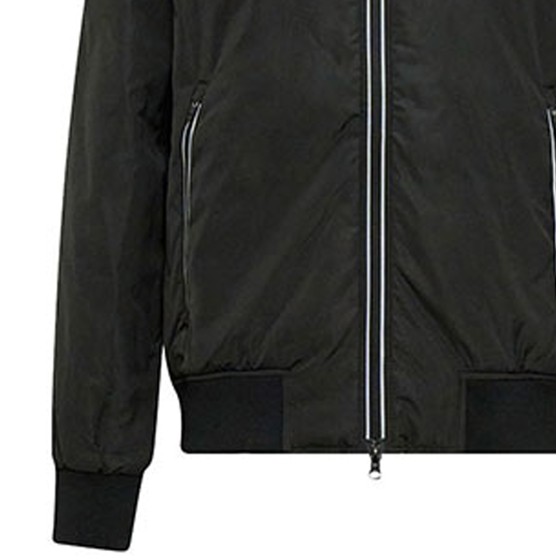 Cheap Emporio Armani EA7 Black Zipper Jacket  FW23 with Logo Design. 8NPB12-PN7LZ-1200