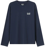 Emporio Armani EA7 Blue Crewneck Pullover Sweatshirt FW24 8NPT28-PJVQZ-1562 Emporio Armani EA7 Blue Crewneck Pullover Sweatshirt FW24 8NPT28-PJVQZ-1562