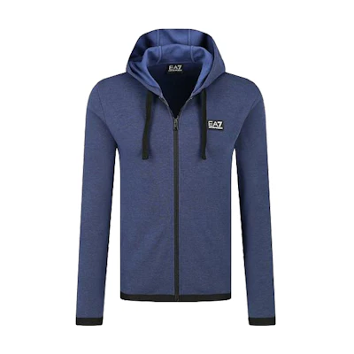 Emporio Armani EA7 Blue Hooded Sports Casual Jacket 3HPM15-PJF3Z-3503