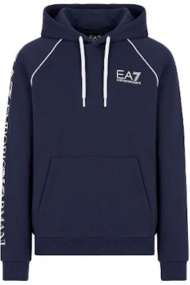 Emporio Armani EA7 藍色連帽上衣附字母印花設計 6KPM74-PJ07Z-1554 Order Emporio Armani EA7 藍色連帽上衣附字母印花設計 6KPM74-PJ07Z-1554