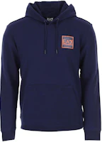Emporio Armani EA7 Blue Hoodie with Logo Print - SS22 Collection 3LPM51-PJEQZ-1554 Emporio Armani EA7 Blue Hoodie with Logo Print - SS22 Collection 3LPM51-PJEQZ-1554