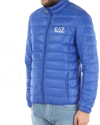 EMPORIO ARMANI EA7 蓝色字母印花轻薄羽绒夹克 8NPB01-PN29Z-1598 Purchase EMPORIO ARMANI EA7 蓝色字母印花轻薄羽绒夹克 8NPB01-PN29Z-1598