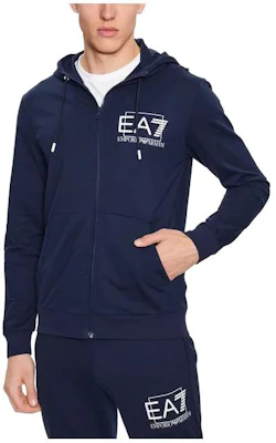 Emporio Armani EA7 藍色印花連帽拉鍊外套 3RPM53-PJ05Z-1554 Buy Emporio Armani EA7 藍色印花連帽拉鍊外套 3RPM53-PJ05Z-1554