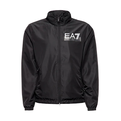 Emporio Armani EA7 Classic Logo Print Long-Sleeve Jacket Black 6GPB31-N28Z-1200