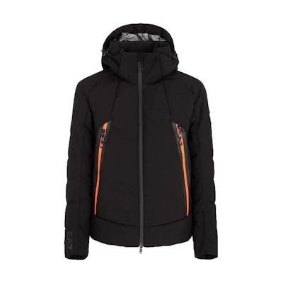 Emporio Armani EA7 Colorblock Hooded Down Jacket Black 6KPG10-PN45Z-0211