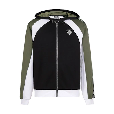 Emporio Armani EA7 Colorblock Hooded Sports Jacket 6HPM01-PJ3MZ-12000