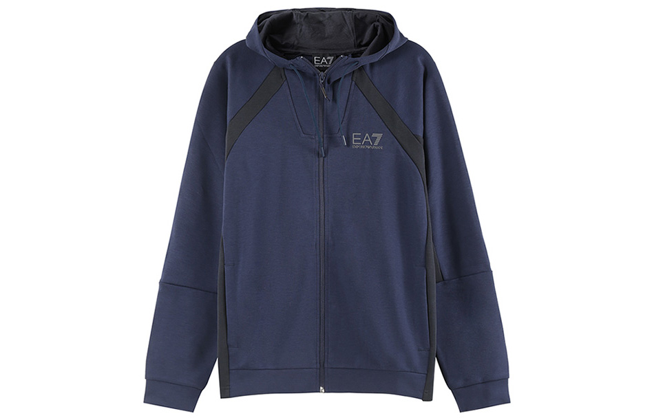 Emporio Armani EA7 Colorblock Logo Print Jacket Navy Blue 3RPM29-PJF3Z-1554 圖 2