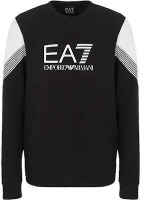 엠포리오 아르마니 EA7 컬러블록 로고 풀오버 스웻셔츠 블랙 6LPM55-PJ9FZ-1200 Buy 엠포리오 아르마니 EA7 컬러블록 로고 풀오버 스웻셔츠 블랙 6LPM55-PJ9FZ-1200