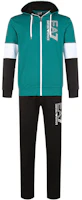 Emporio Armani EA7 Colorblock Logo Tracksuit SS22 Green Black Set 3LPV52-PJ05Z-28BP Emporio Armani EA7 Colorblock Logo Tracksuit SS22 Green Black Set 3LPV52-PJ05Z-28BP