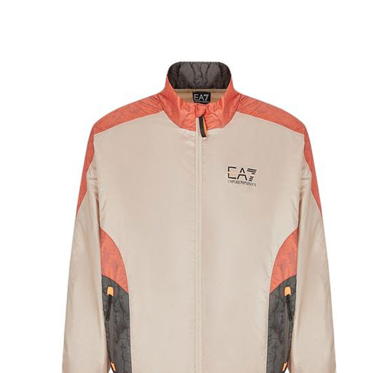 Emporio Armani EA7 Colorblock Logo Zip Jacket Brown Orange Green 3RPB19-PN5ZZ-1722 圖 6