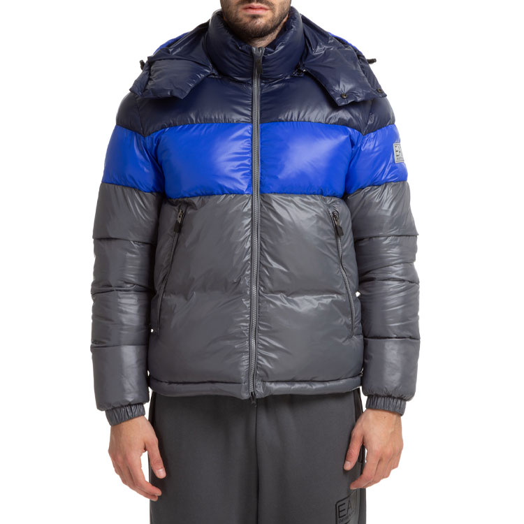 Emporio Armani EA7 Colorblock Zip Hoodie Jacket Gray/Blue. 6KPB59-PNR4Z-1977 圖 4