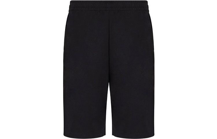 Lookbook EMPORIO ARMANI EA7 Cotton Shorts with Logo Print in Black. 3KPS73-PJ05Z-1200