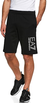 EMPORIO ARMANI EA7 Cotton Shorts with Logo Print in Black. 3KPS73-PJ05Z-1200 Shop EMPORIO ARMANI EA7 Cotton Shorts with Logo Print in Black. 3KPS73-PJ05Z-1200