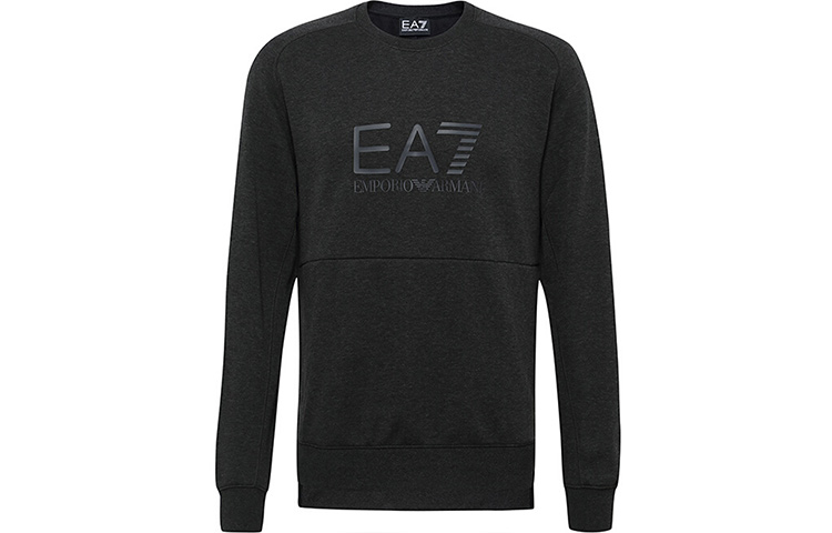 Emporio Armani EA7 Crewneck Long Sleeve Sweatshirt Dark Grey 6ZPM25-PJF3Z-3909