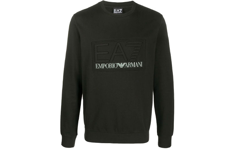 Emporio Armani EA7 Crewneck Pullover Sweatshirt Black 3HPM30-PJ05Z-1200