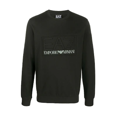 Emporio Armani EA7 Crewneck Pullover Sweatshirt Black 3HPM30-PJ05Z-1200