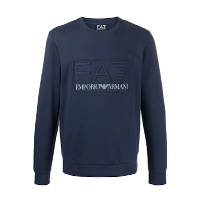 Emporio Armani EA7 Crewneck Pullover Sweatshirt Deep Blue 3HPM30-PJ05Z-1554