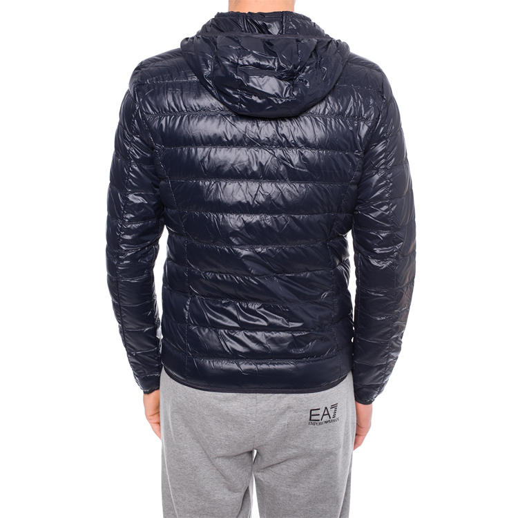 Sizing EMPORIO ARMANI EA7 Deep Blue Hooded Down Jacket Winter Collection 8NPB02-PN29Z-1578