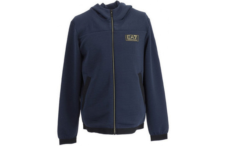 Emporio Armani EA7 FW20 Navy Blue Zip Hoodie 3HPM99-PJ4EZ-1554