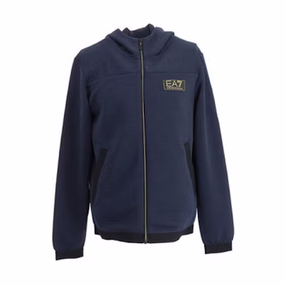 Emporio Armani EA7 FW20 Navy Blue Zip Hoodie 3HPM99-PJ4EZ-1554