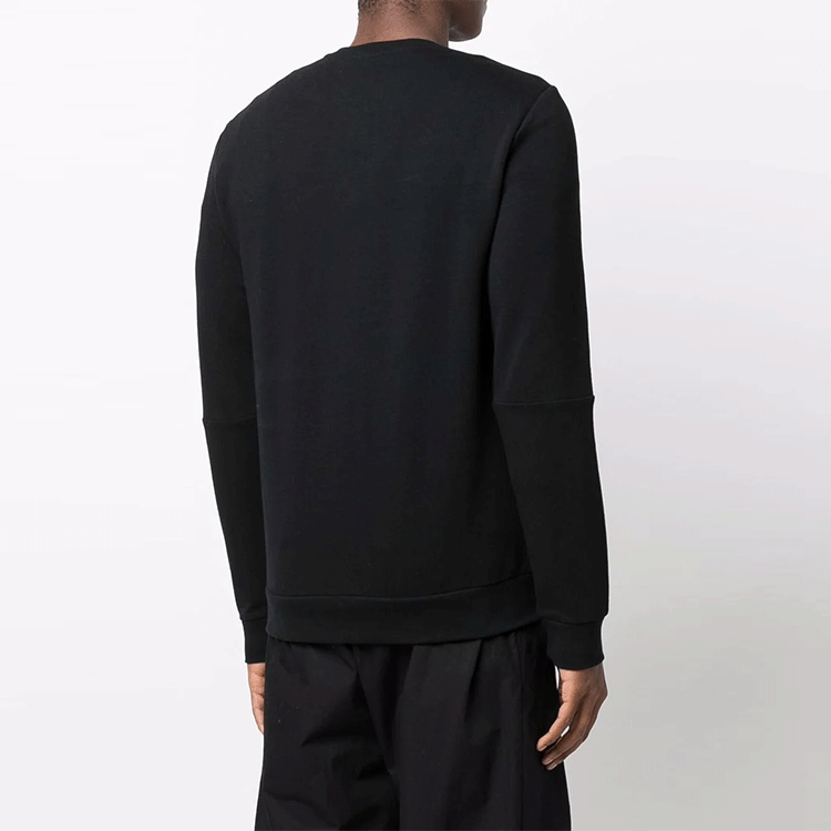 Emporio Armani EA7 FW21 Black Pullover Sweatshirt with Logo Print 6KPM55-PJ9FZ-1200 圖 4