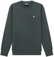 Emporio Armani EA7 FW21 Cotton Crewneck Logo Sweatshirt Deep Green 8NPM14-PJ05Z-1862 Emporio Armani EA7 FW21 Cotton Crewneck Logo Sweatshirt Deep Green 8NPM14-PJ05Z-1862