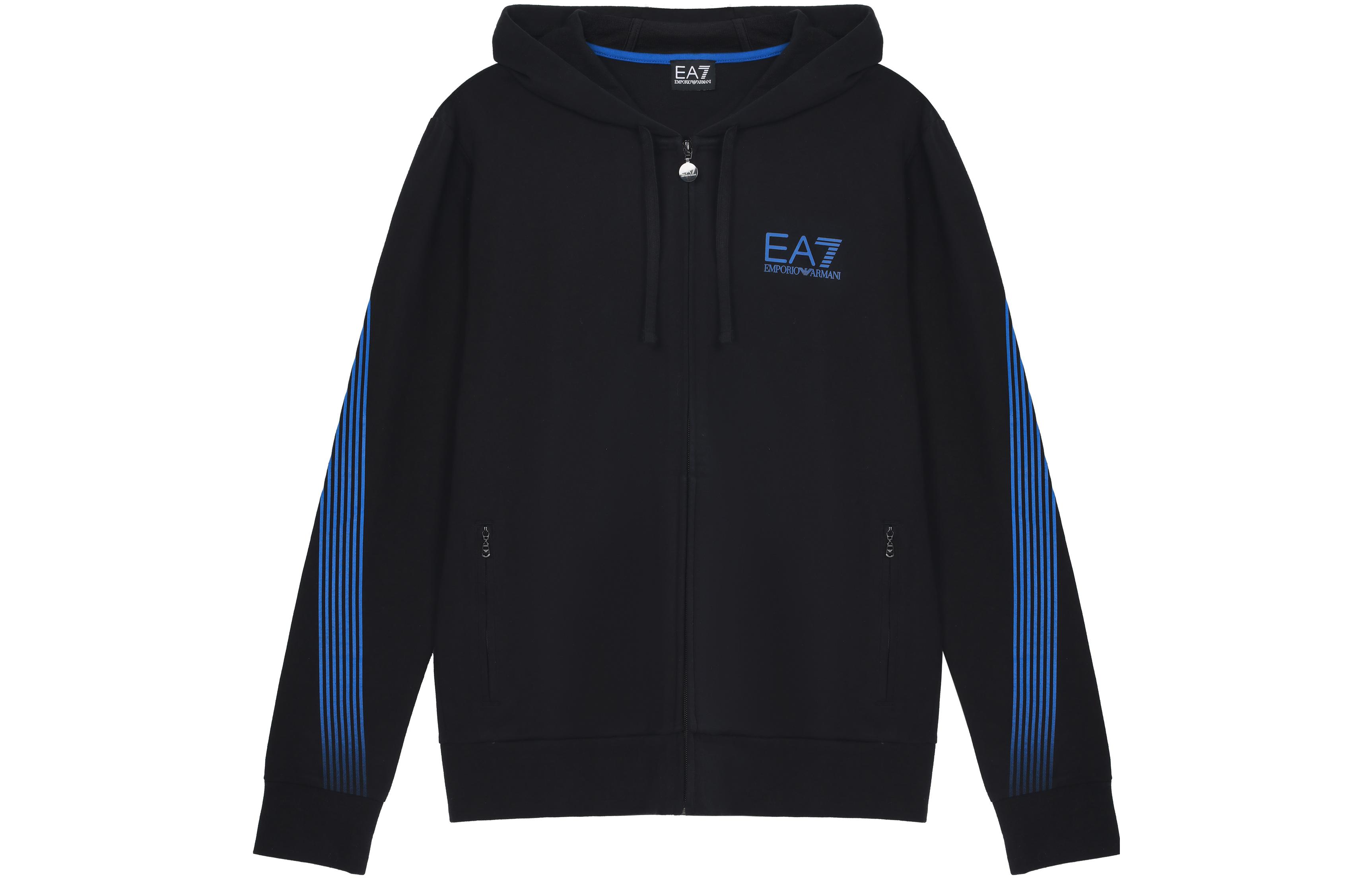 Emporio Armani EA7 FW21 Logo Hooded Zip-Up Jacket Casual Sportswear 274598-4A2321-1309