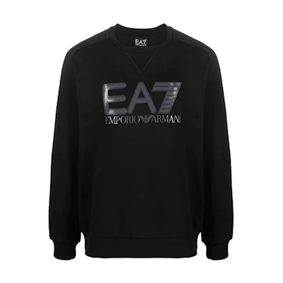 Emporio Armani EA7 FW21 Logo Print Sweatshirt Black () 6KPM15-PJ07Z-1200