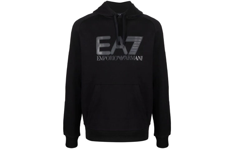 Emporio Armani EA7 FW21 Sweatshirt Black with Bold Logo Print 6KPM88-PJ07Z-1200 圖 2