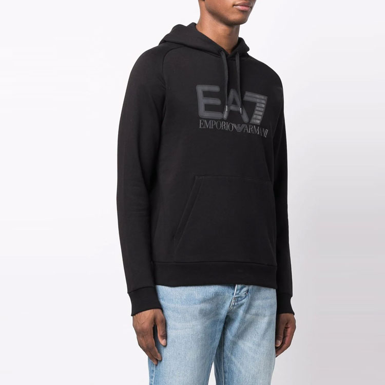 Emporio Armani EA7 FW21 Sweatshirt Black with Bold Logo Print 6KPM88-PJ07Z-1200 圖 5