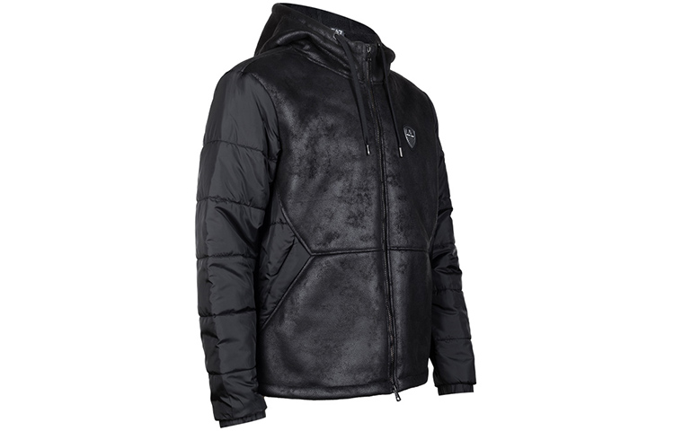 Emporio Armani EA7 FW22  Black Logo Badge Fleece Hoodie Jacket. 6LPBA5-PN54Z-1200 圖 5