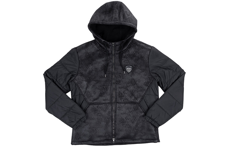 Emporio Armani EA7 FW22  Black Logo Badge Fleece Hoodie Jacket. 6LPBA5-PN54Z-1200 圖 6